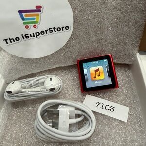 Apple Red MP3 Player